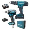 Bộ máy khoan bắt vít dùng PIN Makita DLX2022 (DDF453+DTD146) (18V)
