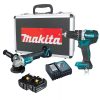 Bộ máy khoan và máy mài Makita (DHP484+DGA408) DLX2215TX2 1 Bộ máy khoan và máy mài Makita (DHP484+DGA408) DLX2215TX2