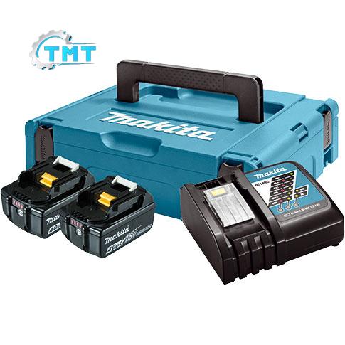 Bộ sạc và 2 pin Makpac Makita 197624-2 (18V 5.0Ah) Bộ sạc và 2 pin Makpac Makita 197624-2 (18V 5.0Ah)