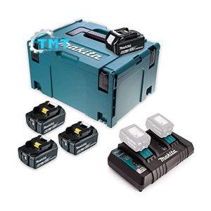 Bộ sạc và 4 pin Makpac Makita 198091-4 (18V 6.0Ah)