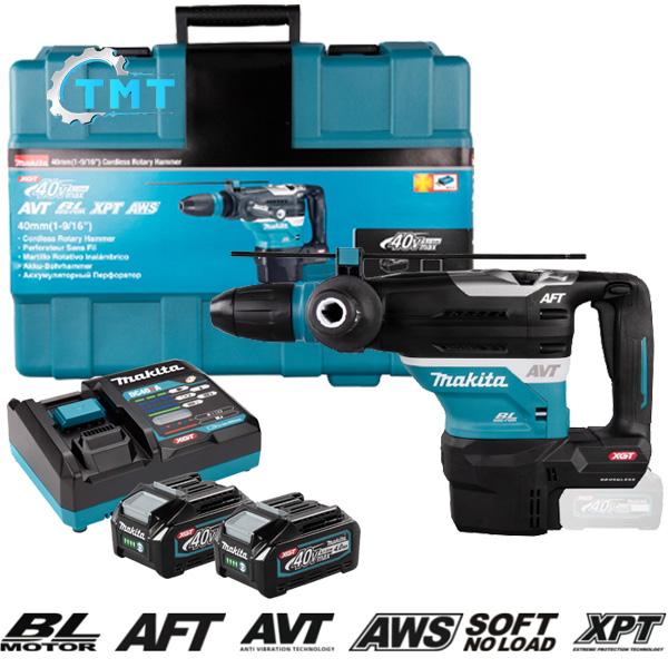 Máy khoan búa dùng Pin 40V MAX Makita HR005GM201 Máy khoan búa dùng Pin 40V MAX Makita HR005GM201