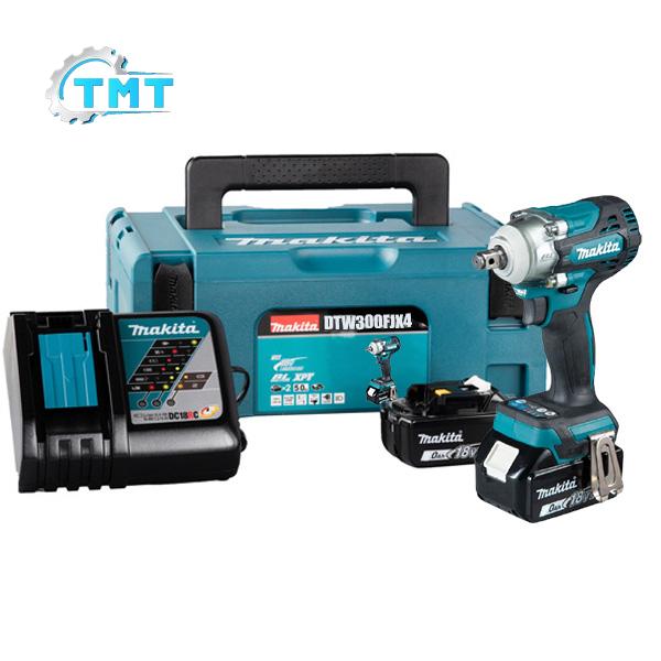 Máy siết bu lông dùng pin 18V Makita DTW300FJX4 Máy siết bu lông dùng pin 18V Makita DTW300FJX4