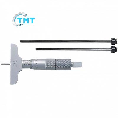 Panme cơ khí đo sâu (thay đổi đầu đo) Mitutoyo 129-110 (0-75mm/ 0.01mm) Panme cơ khí đo sâu (thay đổi đầu đo) Mitutoyo 129-110 (0-75mm/ 0.01mm)