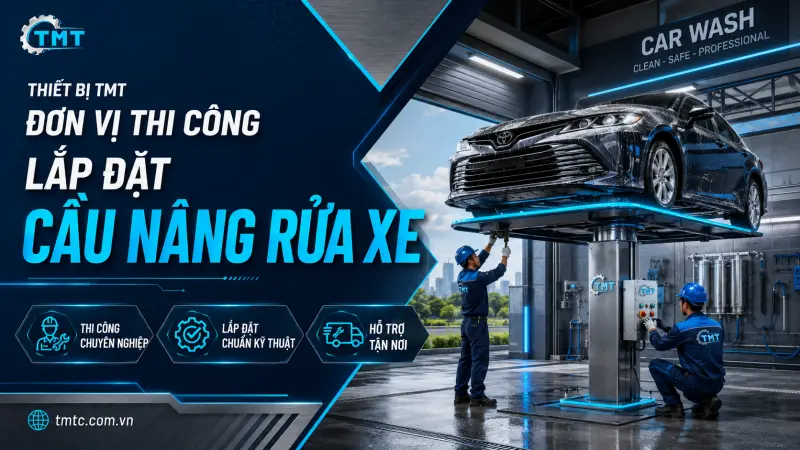 Đơn Vị Thi Công Lắp Đặt Cầu Nâng Rửa Xe | Thiết Bị TMT