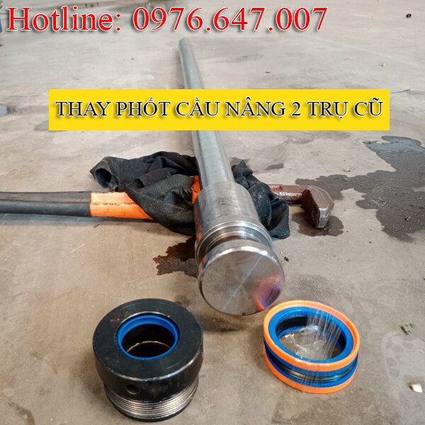 Dịch Vụ Thay Phớt Cầu Nâng Ô Tô 10 thay phot cau nang o to