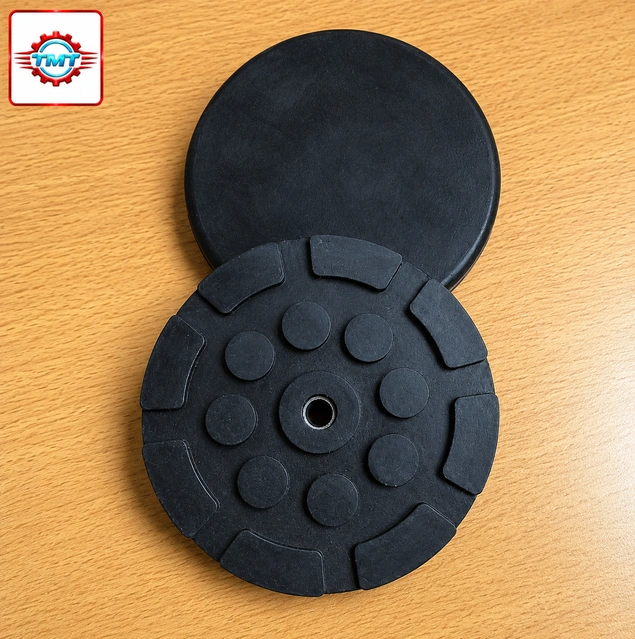 Miếng Đệm Cao Su Cầu Nâng 2 Trụ 1 Lỗ|TMTC 7 dem cao su cau nang tmtc