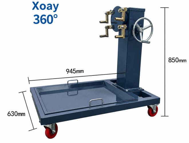 Giá quay xoay tháo ráp động cơ xoay 360 độ 16 Giá quay xoay tháo ráp động cơ xoay 360 độ