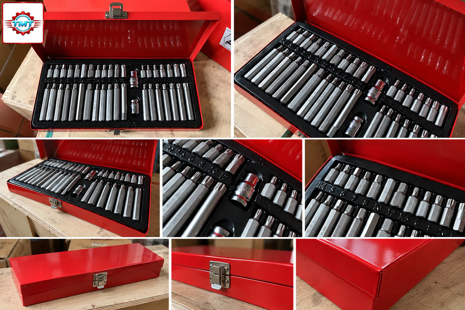 Bộ Tuýp Lục Giác Hoa Thị 40 Chi Tiết|TMTC 9 Bộ tuýp lục giác hoa thị 40 chi tiết