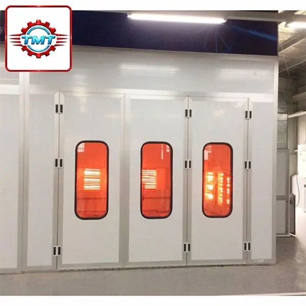 Các Loại Phòng Sơn Ô Tô Phổ Biến & Kinh Nghiệm Chọn Mua Chuẩn Xưởng Dịch Vụ 2 Phòng sơn sấy bằng đèn hồng ngoại