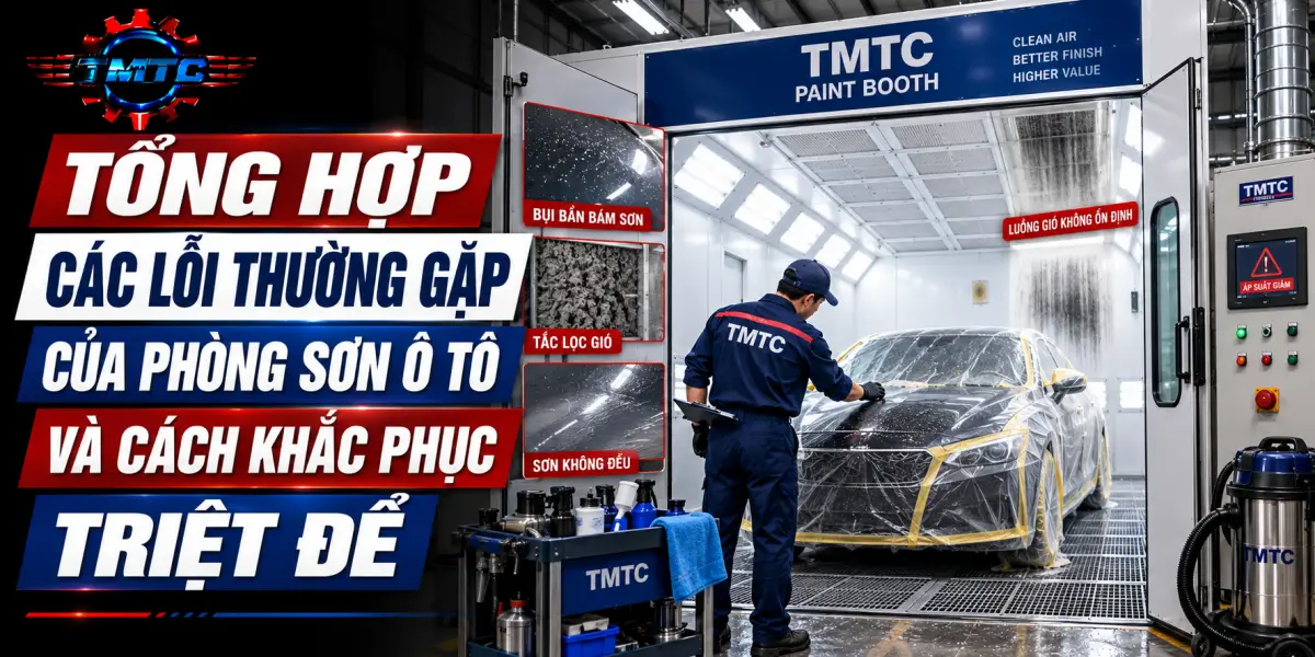 Tổng Hợp Các Lỗi Thường Gặp Của Phòng Sơn Ô Tô Và Cách Khắc Phục Triệt Để