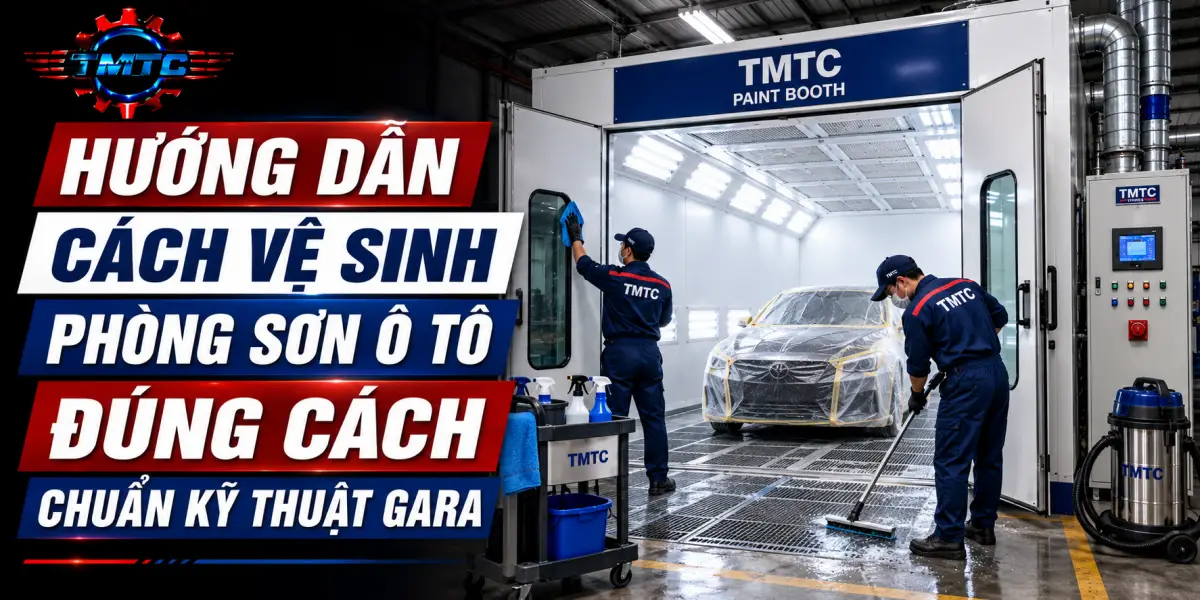 Hướng Dẫn Cách Vệ Sinh Phòng Sơn Ô Tô Đúng Cách Chuẩn Kỹ Thuật Gara