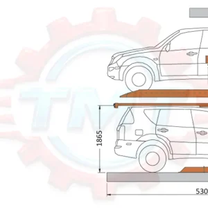 Cầu Nâng Đỗ Xe Hai Trụ Hydro-Park 1132|TMTC 7 Cầu nâng đỗ xe hai trụ Hydro-Park 1132