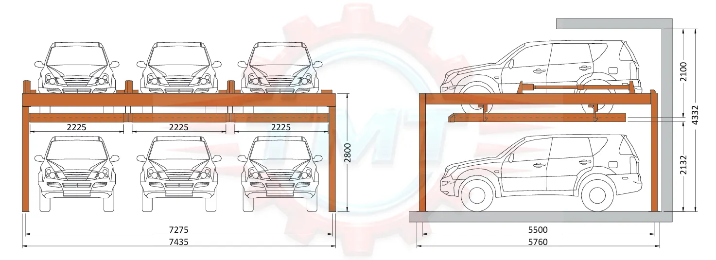 Cầu Nâng Đỗ Xe Liền Kề Hydro-Park 4127|TMTC 5 Cầu Nâng Đỗ Xe Liền Kề Hydro-Park 4127