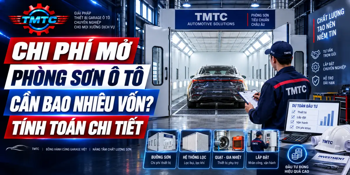 Chi Phí Mở Phòng Sơn Ô Tô Cần Bao Nhiêu Vốn? Tính Toán Chi Tiết 1 Chi Phí Mở Phòng Sơn Ô Tô Cần Bao Nhiêu Vốn? Tính Toán Chi Tiết