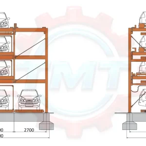 Hệ Thống Cầu Nâng Đỗ Xe BDP-4H 9 Cars