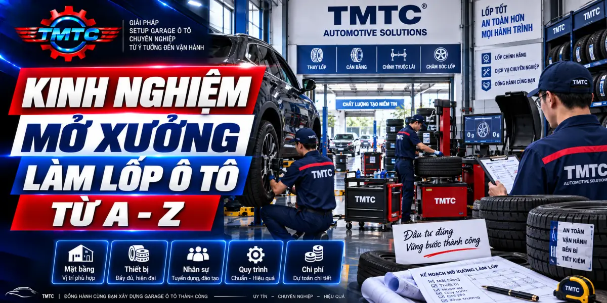 Kinh Nghiệm Mở Xưởng Làm Lốp Ô Tô Từ A - Z