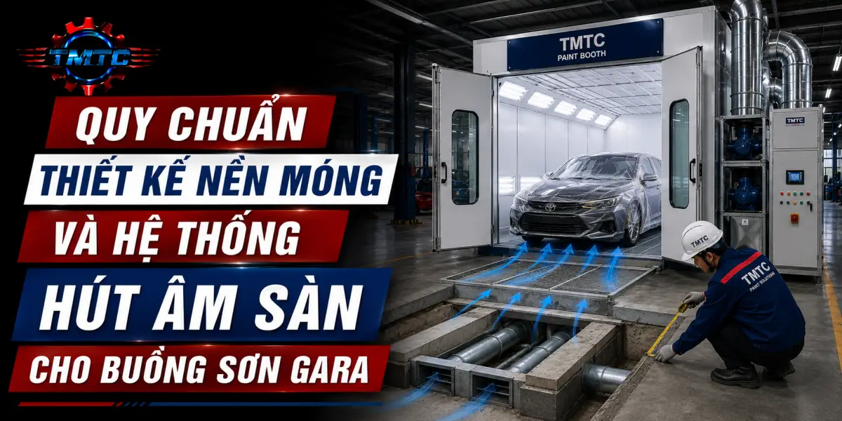 Quy Chuẩn Thiết Kế Nền Móng Và Hệ Thống Hút Âm Sàn Cho Buồng Sơn Gara