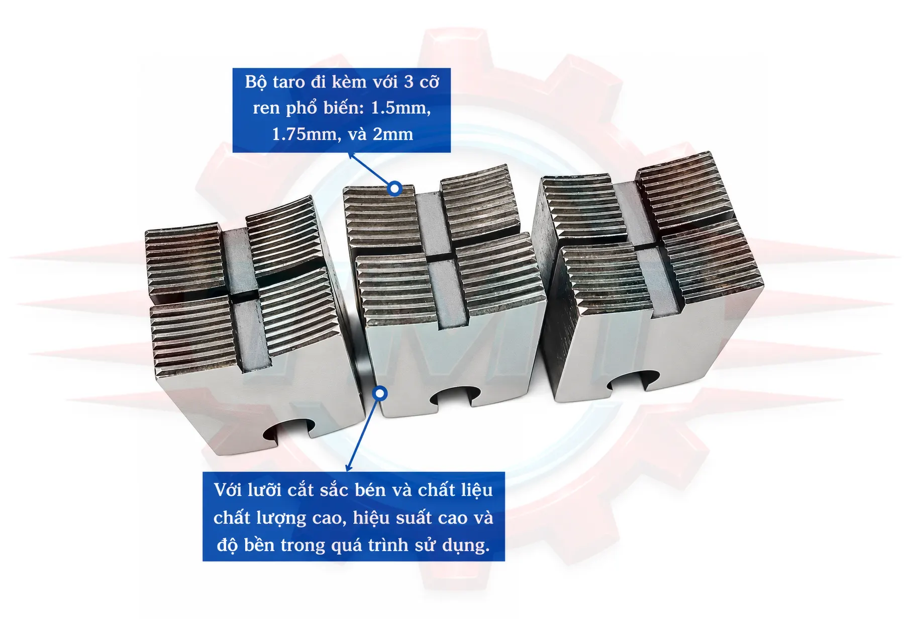 Bộ Taro Ren Đầu Trục Bánh Xe Tải|TMTC 9 Bộ taro ren đầu trục bánh xe tải