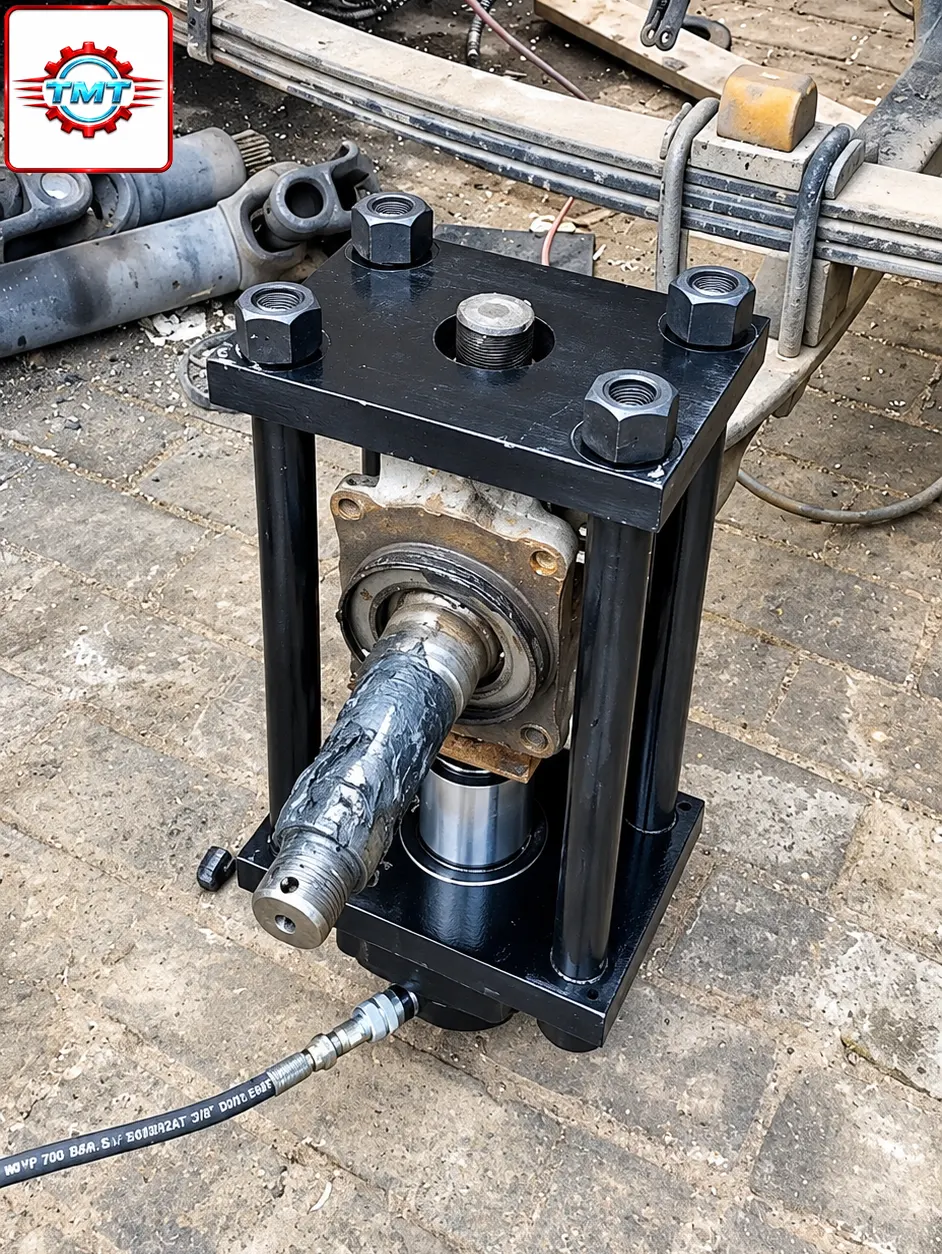 Trụ Đứng Ép Phi Dê Xe Tải 40 Tấn|TMTC 8 Trụ đứng ép phi dê xe tải 40 tấn